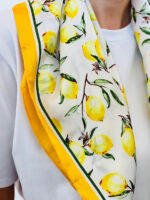 šilkinė skarelė su citrinomis