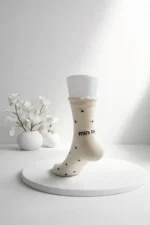 moteriškos kojinės smelio spalva