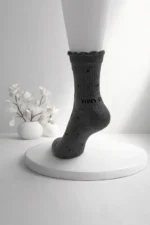moteriškos kojinės tamsiai pilka spalva