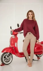 tamprės su pašiltinimu smėlio spalva