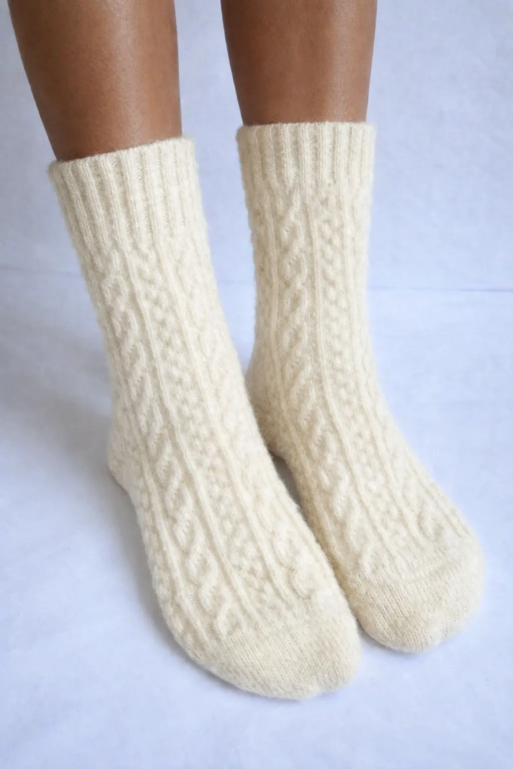 angoros vilnos kojinės kreminė spalva angoros vilnos kojinės kreminė spalva