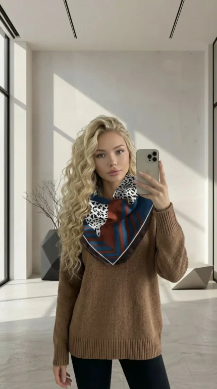 marga skarelė ant kaklo