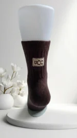 moteriškos kojinės ruda spalva