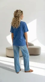 Moteriškos maikutės su užrašu melyna