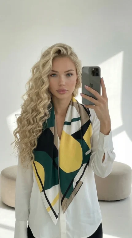 šilkinė skarelė