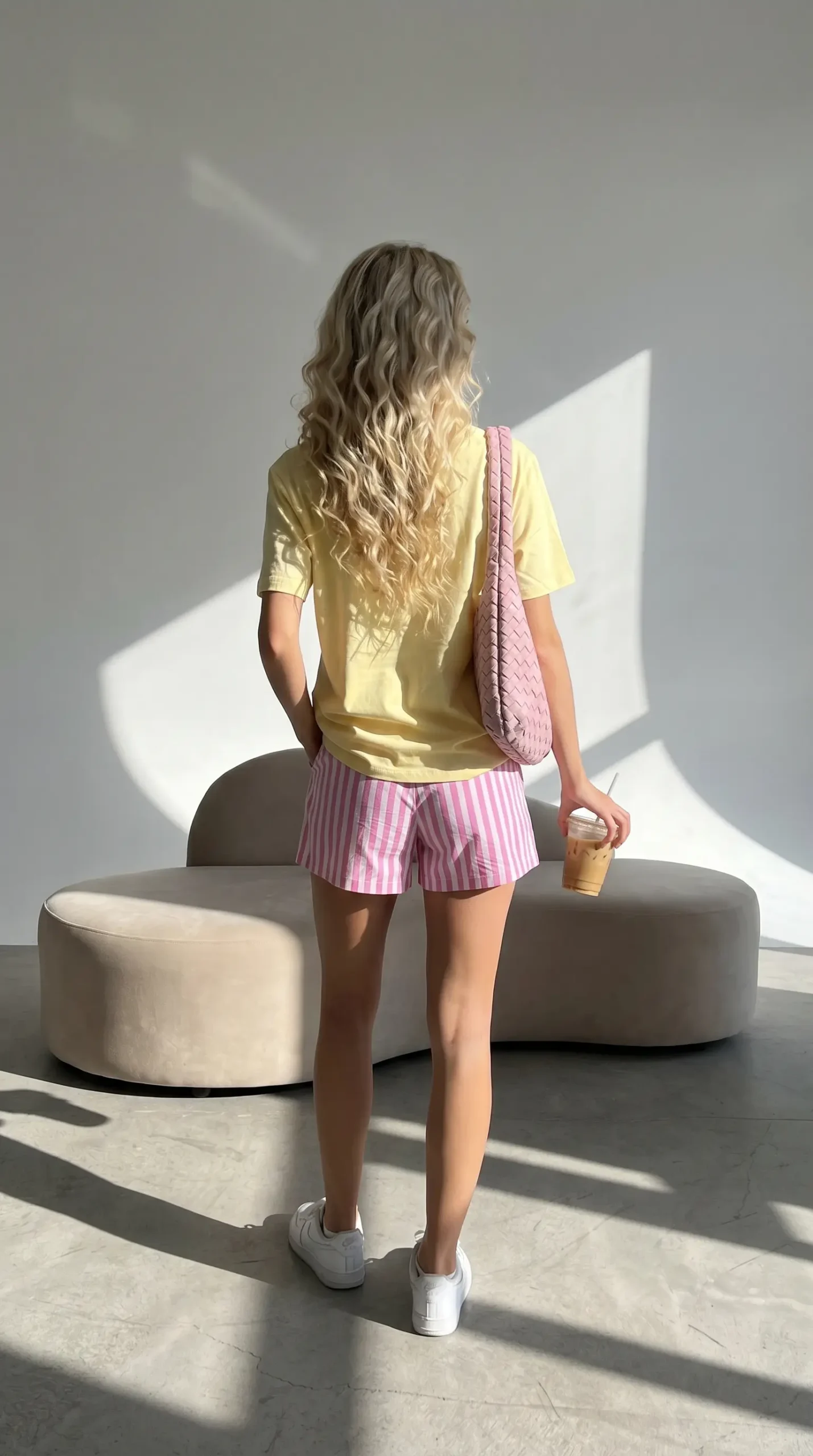 geltona vasarinė maikutė