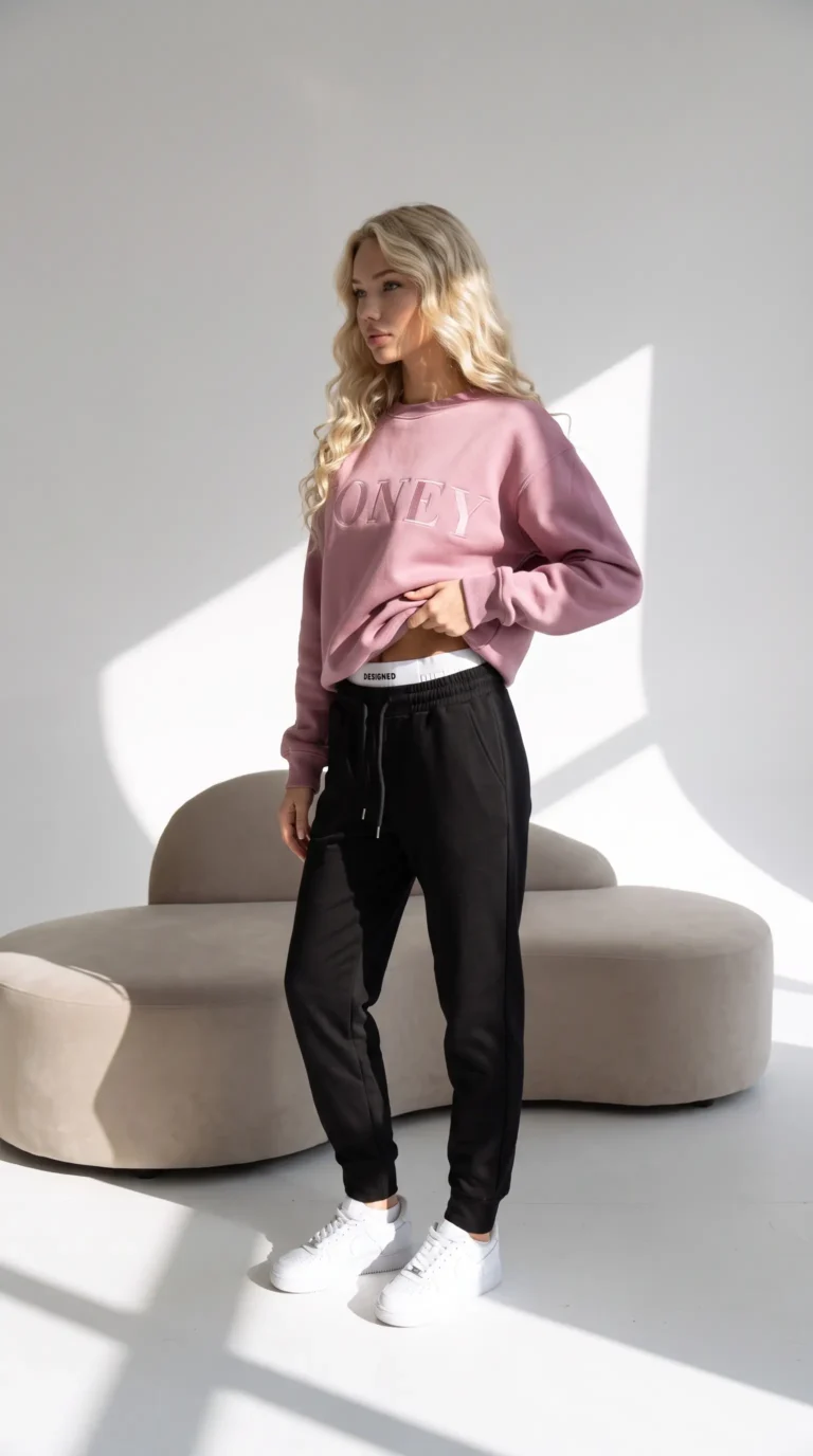 juodos spalvos Sportinės jogger kelnės